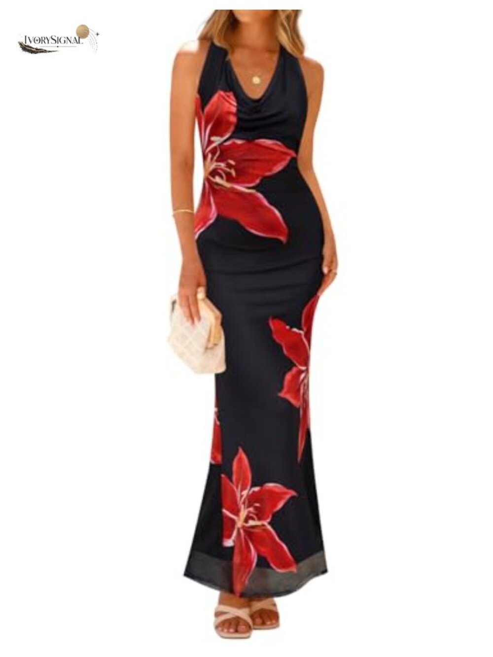 Summer Halter Neck Sleeveless Maxi Dress